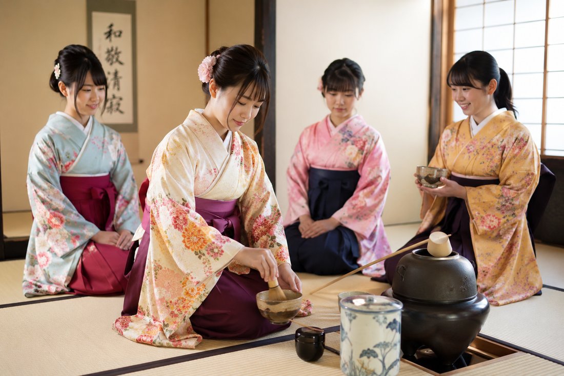 茶道部の活動の様子